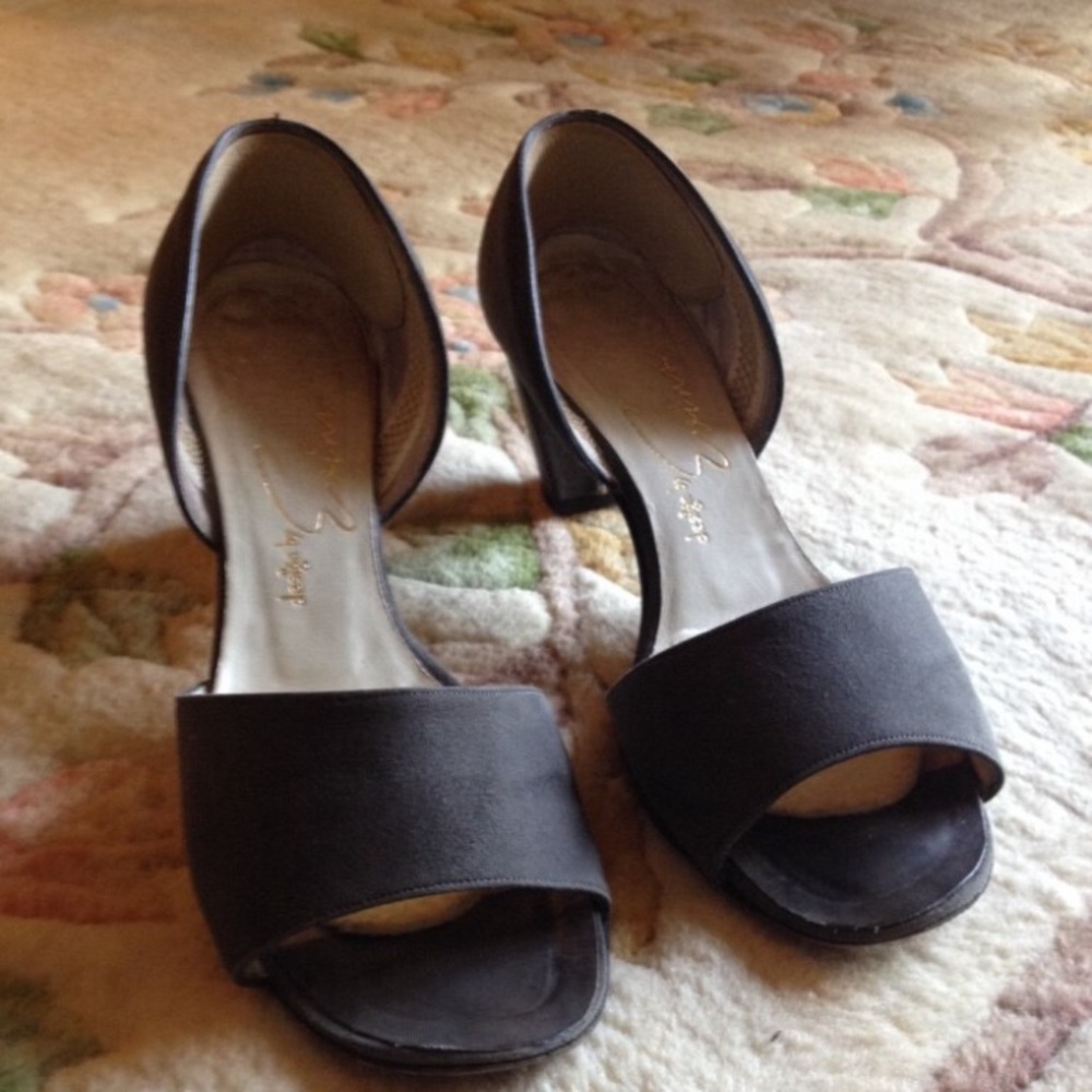 Dark Grey Suede Pumps